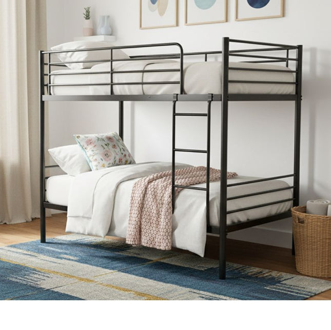 City Single to Single Bunk Bed - Black