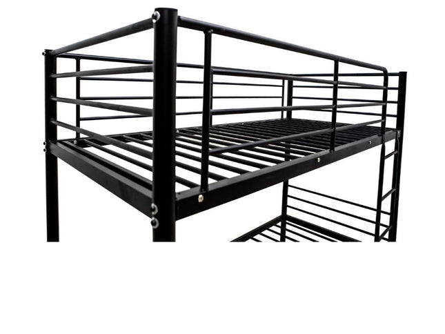 City Single to Single Bunk Bed - Black