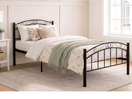Cleveland Single Bed Frame - Black