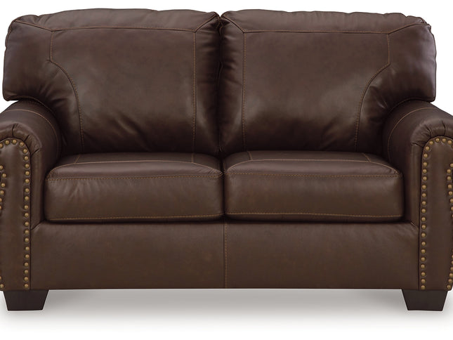 Colleton 2 Seat Sofa - Dark Brown (Leather)
