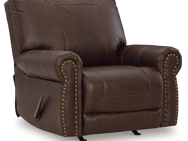 Colleton Rocker Recliner - Dark Brown (Leather)