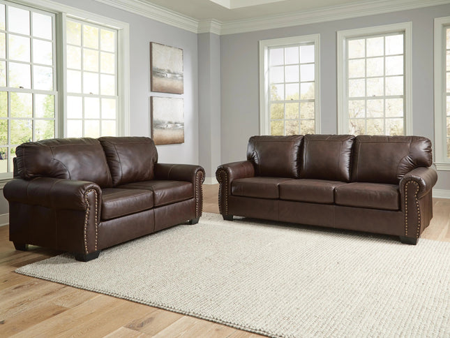 Colleton Leather 3+2 Sofa Pair - Dark Brown