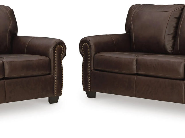 Colleton Leather 3+2 Sofa Pair - Dark Brown