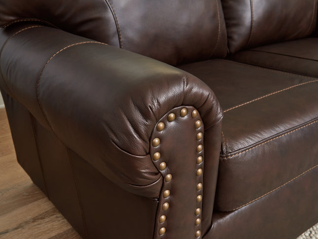 Colleton 3 Seat Sofa - Dark Brown (Leather)