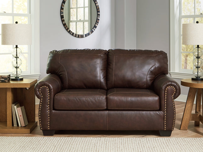Colleton 2 Seat Sofa - Dark Brown (Leather)