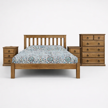 Cronula Queen Bed - 501 Light