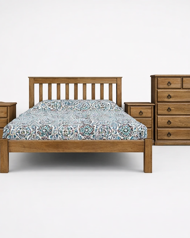 Cronula Queen Bed - 501 Light