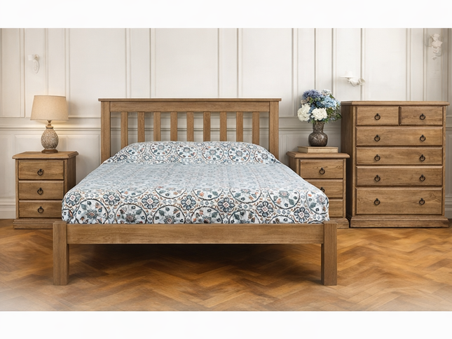 Cronula Queen Bed - 501 Light