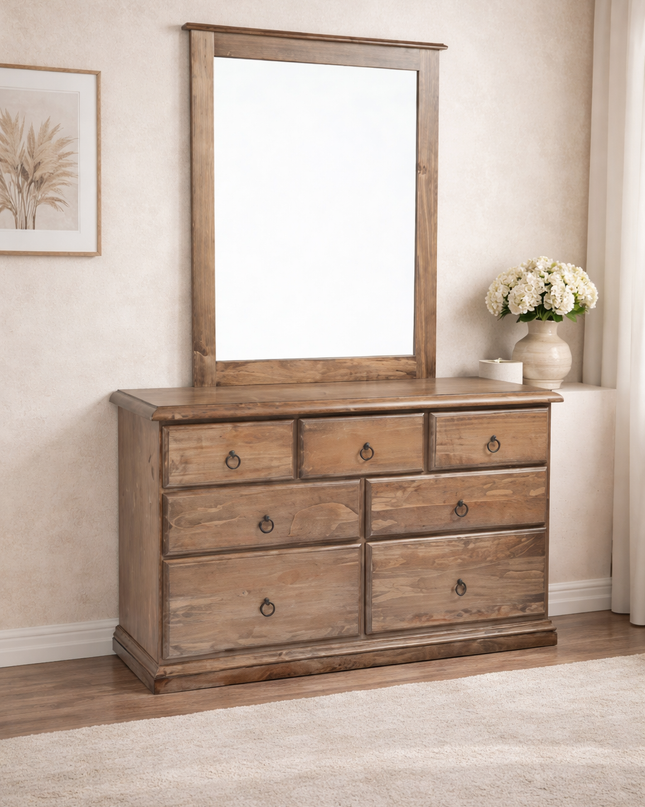 Cronula Dresser & Mirror - 501 Light