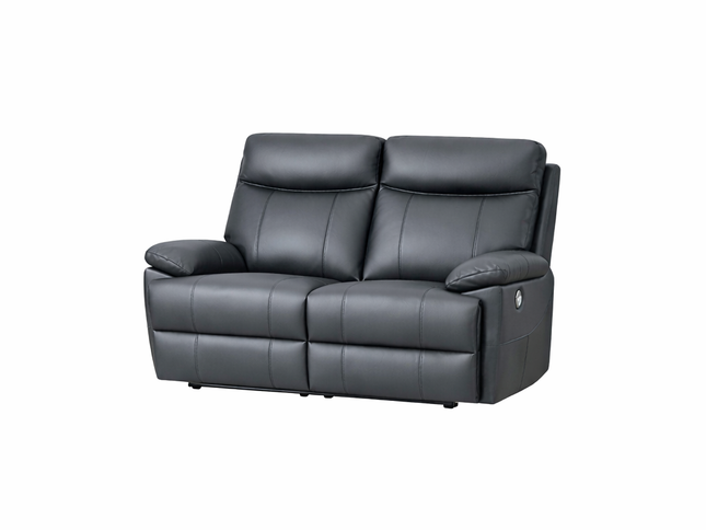 Dusty 2 Seater Electric Recliner - Graphite (Leather)