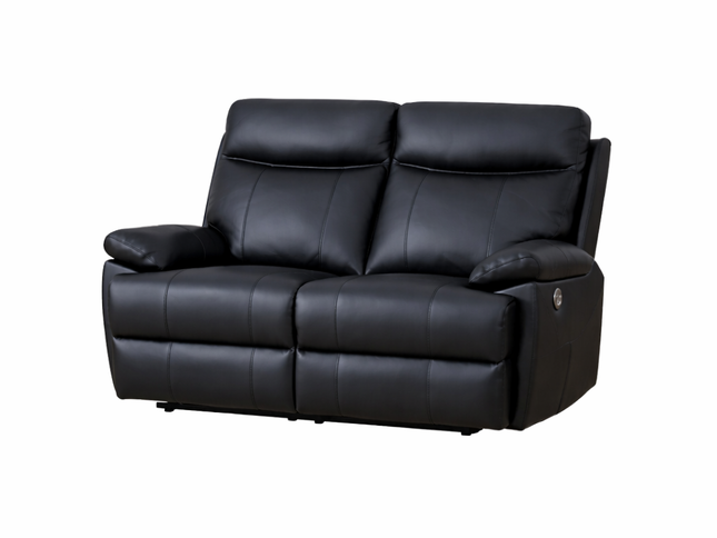 DUSTY 3+2+1 Electric Recliner - Black (Leather)