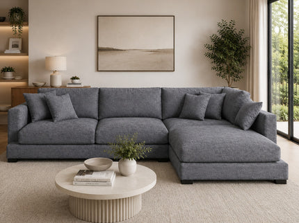 Eden Right Chaise - Licorice