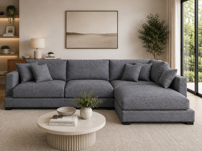 Eden Right Chaise - Licorice