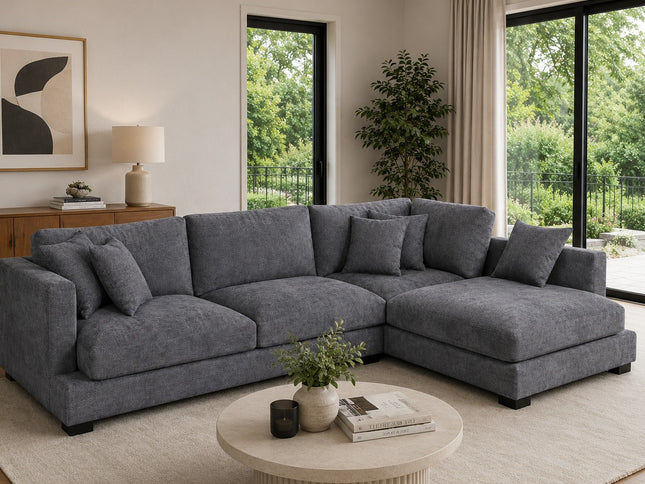 Eden Right Chaise - Licorice