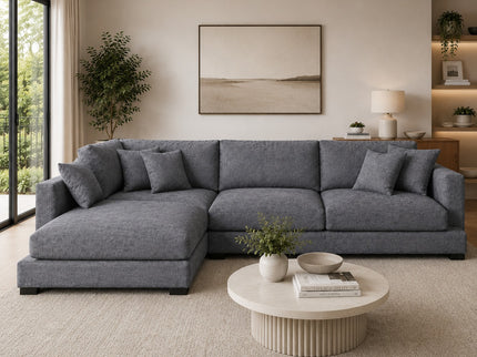 Eden Left Chaise - Licorice