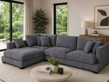 Eden Left Chaise - Licorice