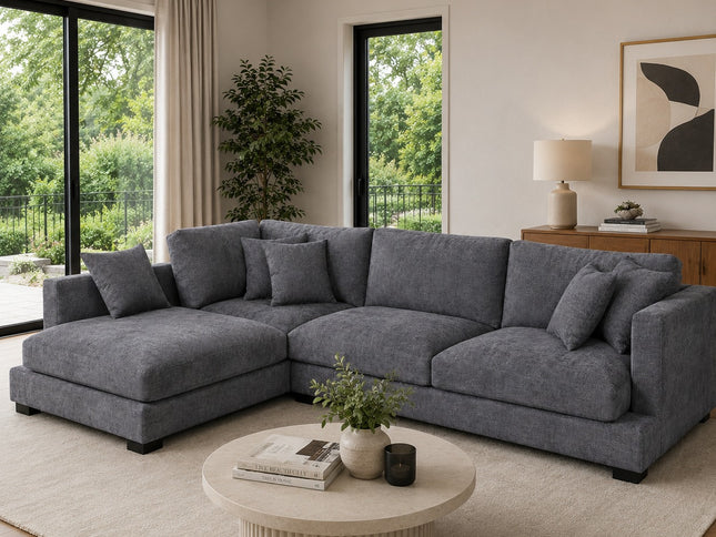Eden Left Chaise - Licorice