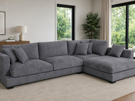 Eden Right Chaise - Licorice
