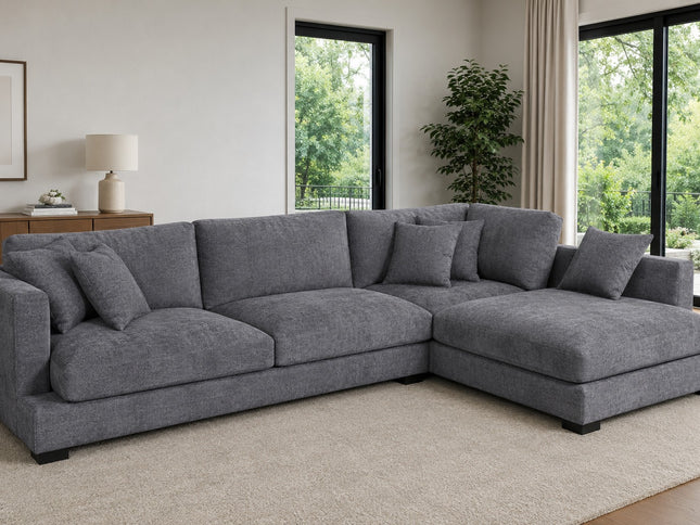 Eden Right Chaise - Licorice