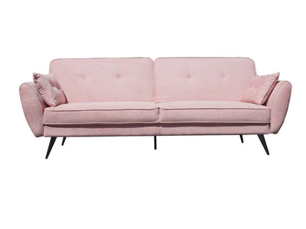 Elaine 3 Seater Sofa Bed - Pink