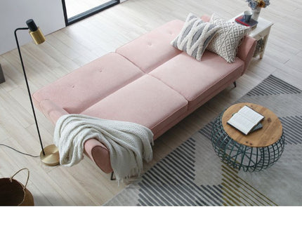 Elaine 3 Seater Sofa Bed - Pink
