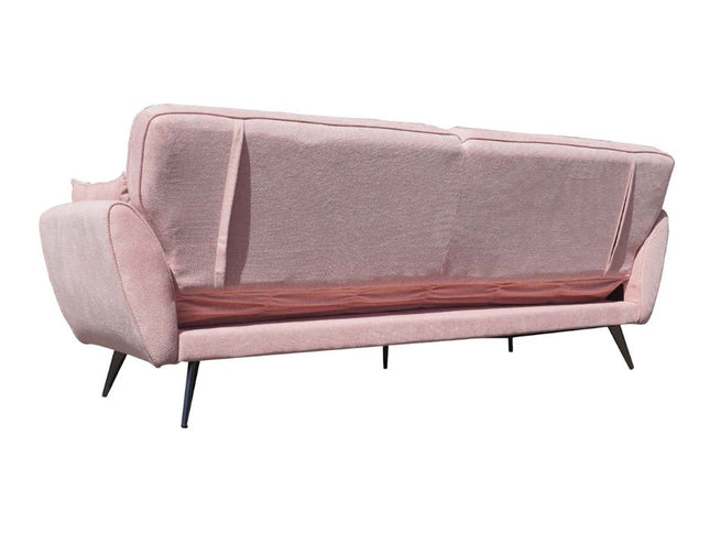 Elaine 3 Seater Sofa Bed - Pink