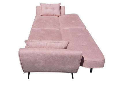 Elaine 3 Seater Sofa Bed - Pink