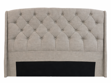 Emily Single Bed Head - Cement