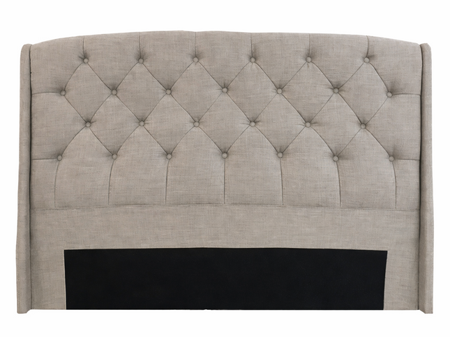 Emily Single Bed Head - Cement