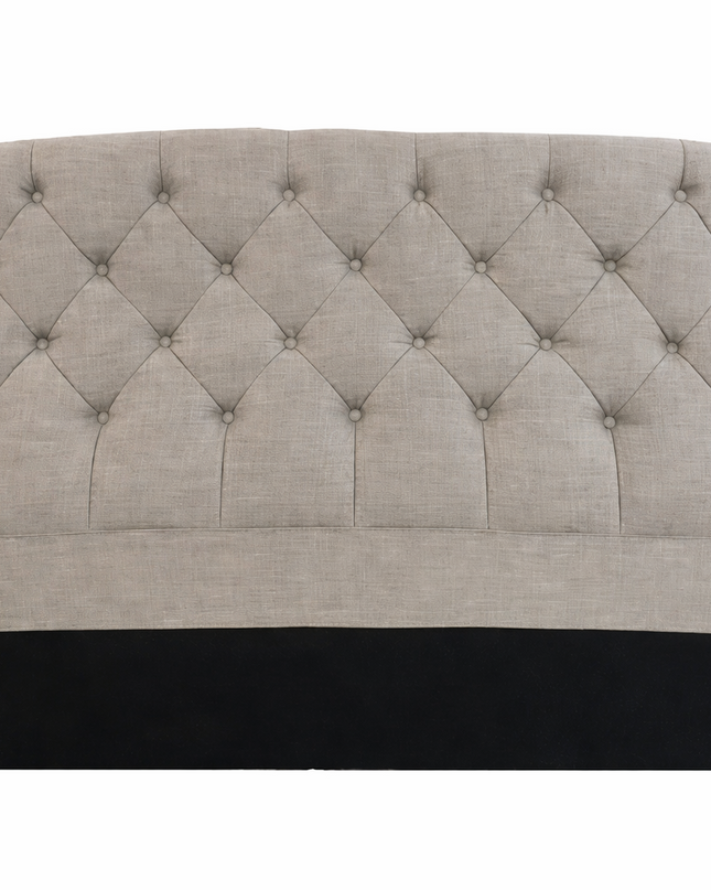 Emily Single Bed Head - Cement