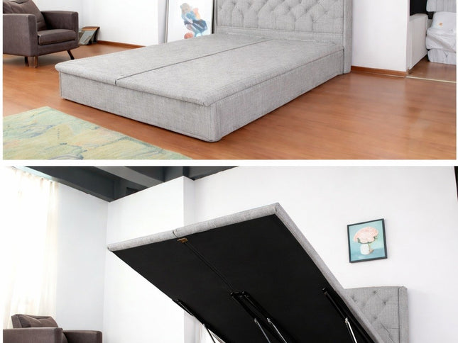 Emily Single Gas Lift Base - Cement