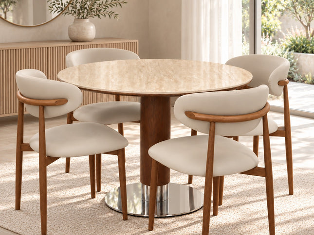 Flamingo 5 Pce Dining Set W/ Pedro Chairs