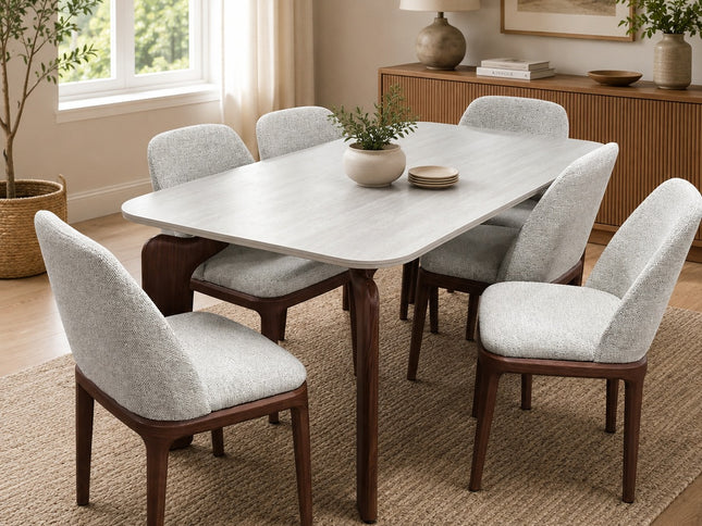 Gilmore 7Pce Dining Set with Hume Chair