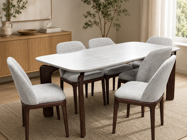 Gilmore 7Pce Dining Set with Hume Chair