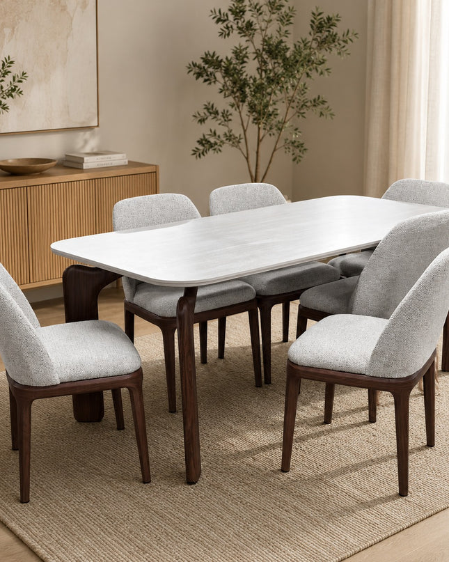 Gilmore 7Pce Dining Set with Hume Chair