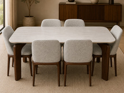 Gilmore 7Pce Dining Set with Hume Chair