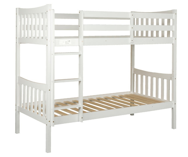 Glebe Single Bunk Bed - White