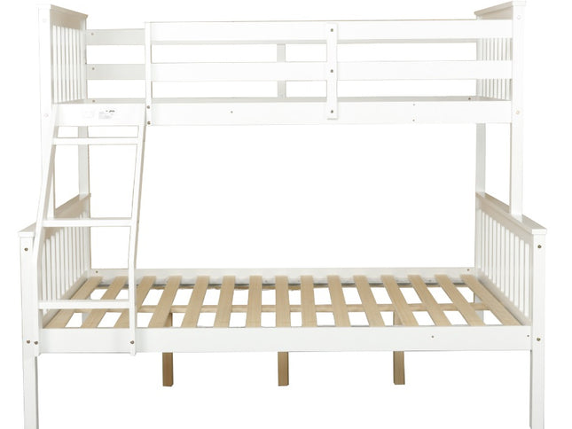 Glebe Single Over Double Bunk Bed - White