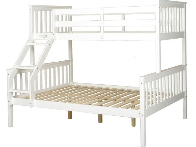 Glebe Single Over Double Bunk Bed - White