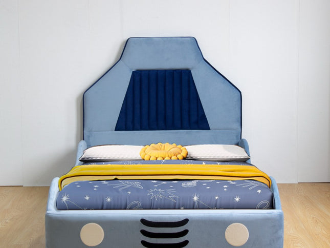 HAMILTON KING SINGLE CAR BED- BLUE(2CTN)