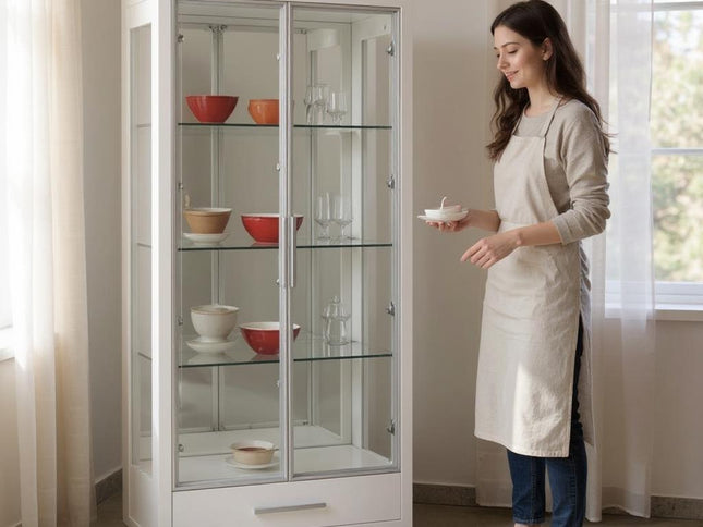 Belgium Display Cabinet - White
