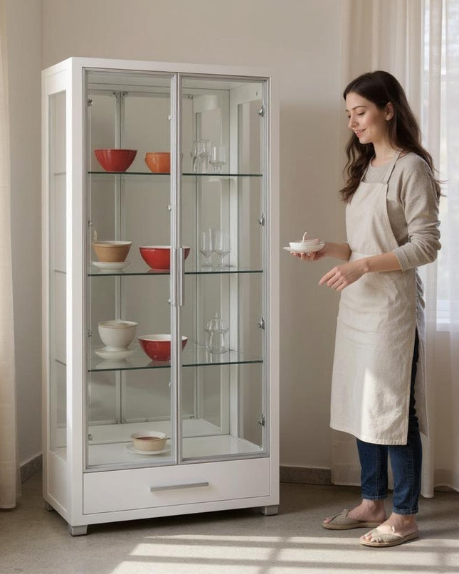 Belgium Display Cabinet - White