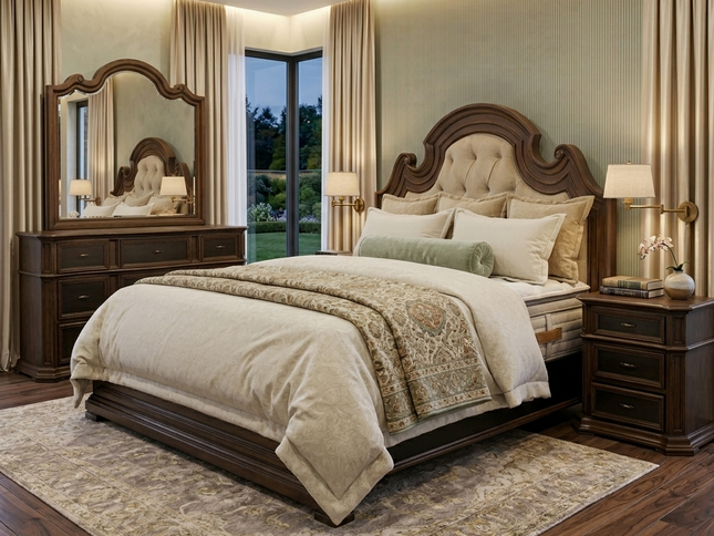 Kingston 5 Pce Queen Dresser Mirror Suite