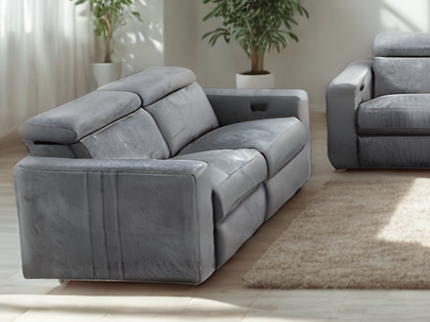 Langdon 2 Seater Electric Recliner - Dark Graphite