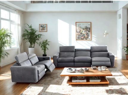 Langdon 2 Seater Electric Recliner - Dark Graphite