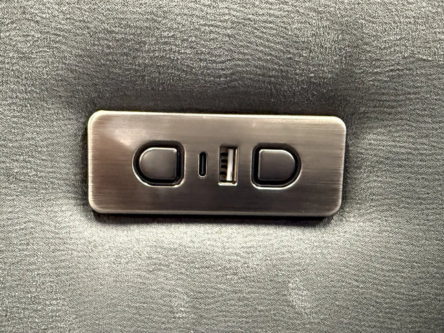 Langdon 2 Seater Electric Recliner - Dark Graphite