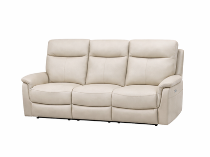 Lexi 3+1+1 Electric Recliner - Beige (Leather)