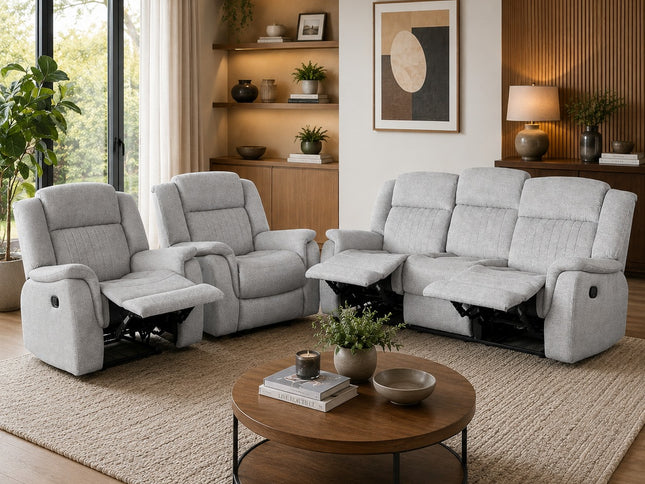 Liberty 3+1+1 Manual Recliner - Light Grey FR464