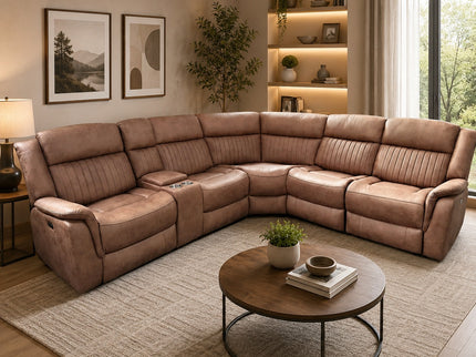 Liberty Corner Mod Manual Recliner Lounge - Tan