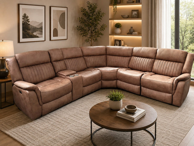Liberty Corner Mod Manual Recliner Lounge - Tan